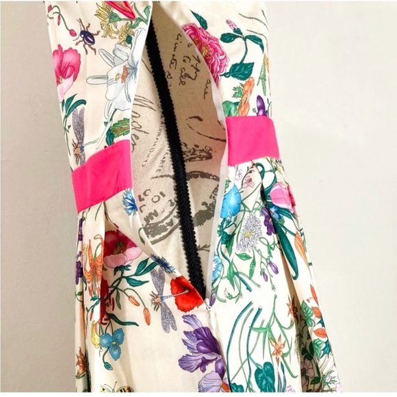 Dalia Macphee pink half button short sleeve dress NWT - Picture 8 of 11